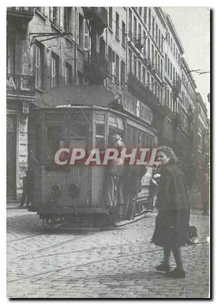 생에티엔느 전차 — 도리안 노선 — 1944년 루 드 레푸블리크에 있는 TE 전차 — AMIS DU RAIL DU FOREZ 출판, 시리즈 번호 2 - 앞면