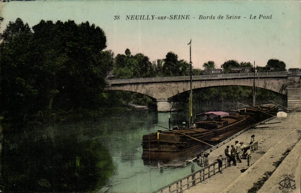 Neuilly-sur-Seine - Oever van de Senne - De Brug — uitgever L'Abelle, Parijs, n°38 - Voorkant