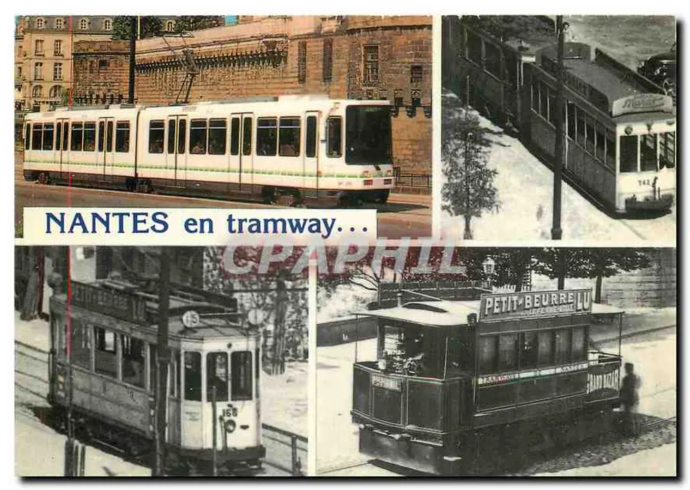 NANTES mit Straßenbahn... — Nantes, Loire-Atlantique — Verleger Pierre Artaud & Cie, QS/44000 - Vorderseite