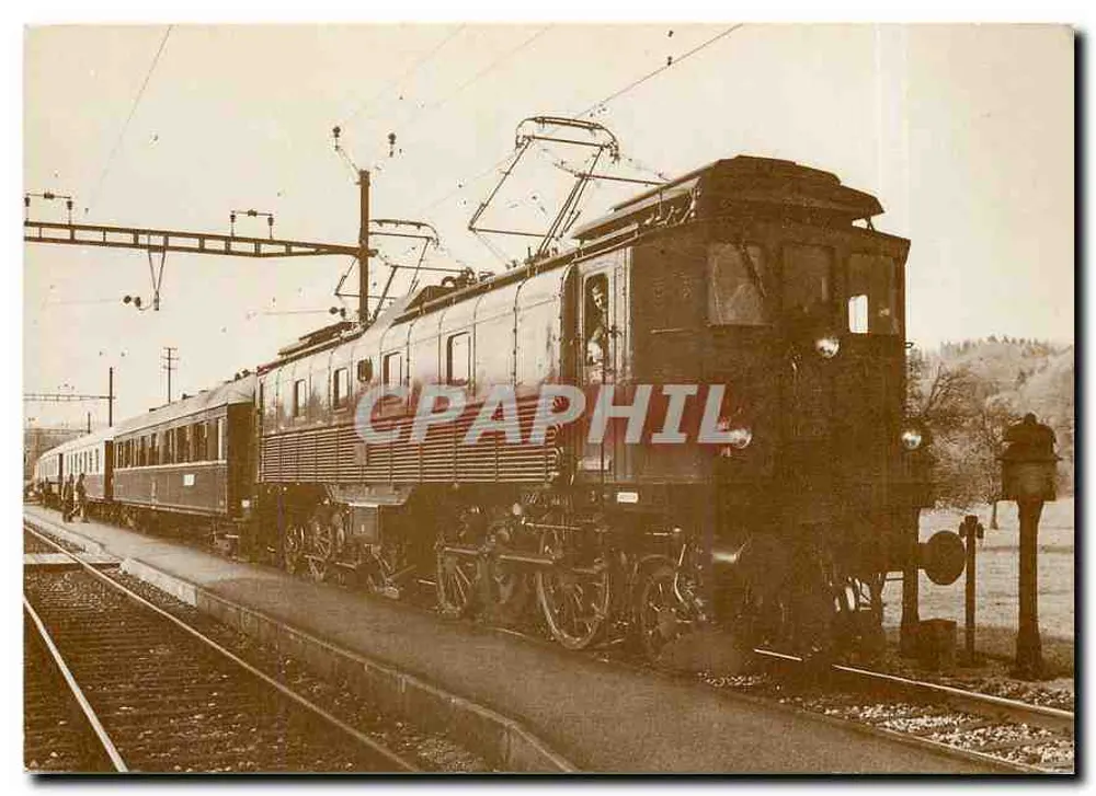 SBB Be 4/6 12320 (SLM/BBC 1921) — locomotiva em Extrafahrt no Tösstal — Ernst B. Lentwiler Verlag - Frente