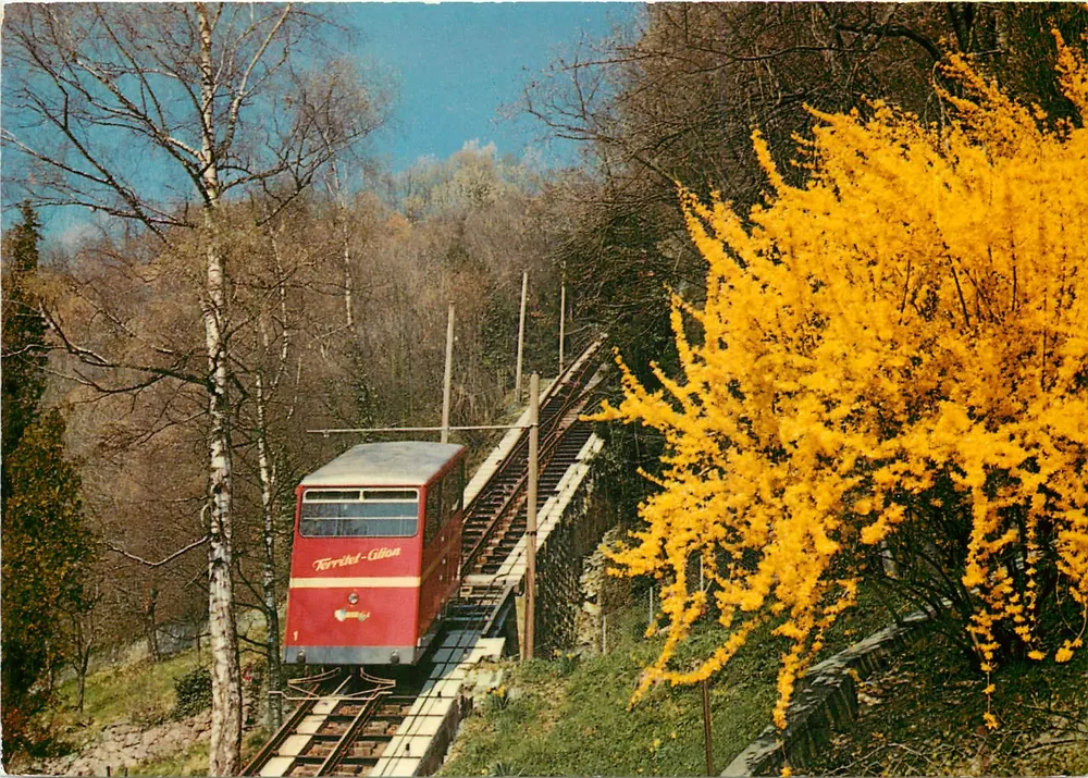 Territet-Glion — funiculaire — Edition Photoglob SA, Zurich/Vevey - Recto