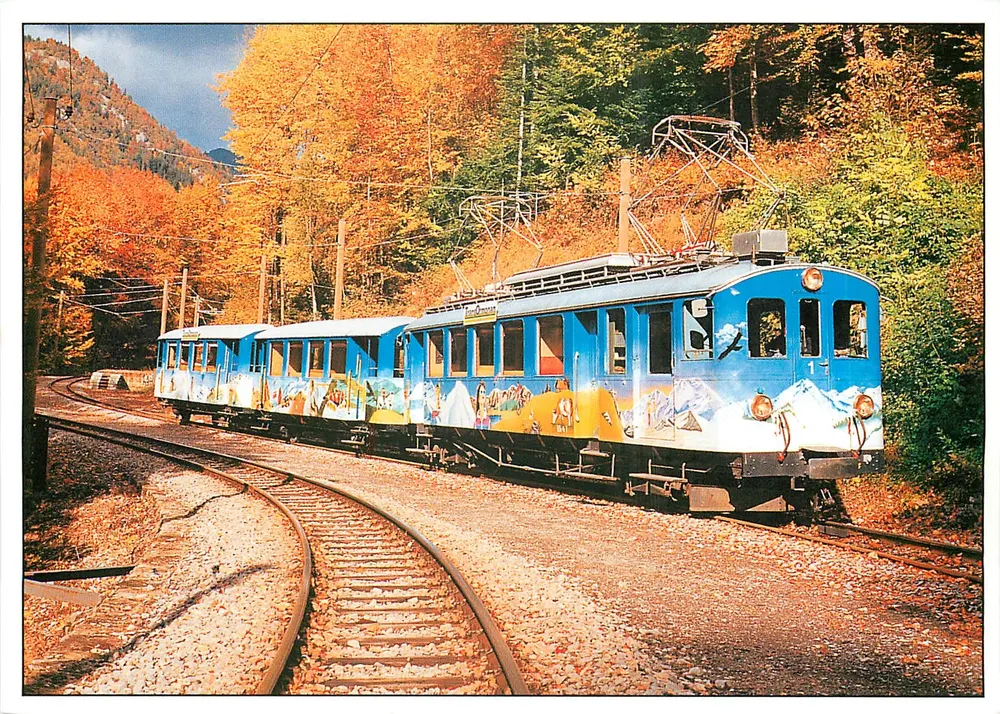 Trem nostálgico Transormonan — Ferrovia Aigle-Sépey-Diablerets — Gérard Hadorn, 1860 Aigle - 66/23384 - Frente