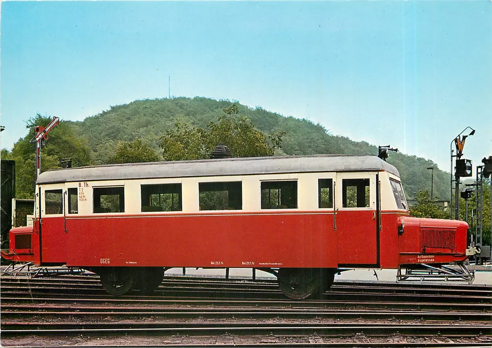 Wismar Narrow-Gauge Omnibus VT 2 — Type AA, Bremen-Thedinghausen Railway — publisher: Werner Perthel, serial no. E 155/79 - Front