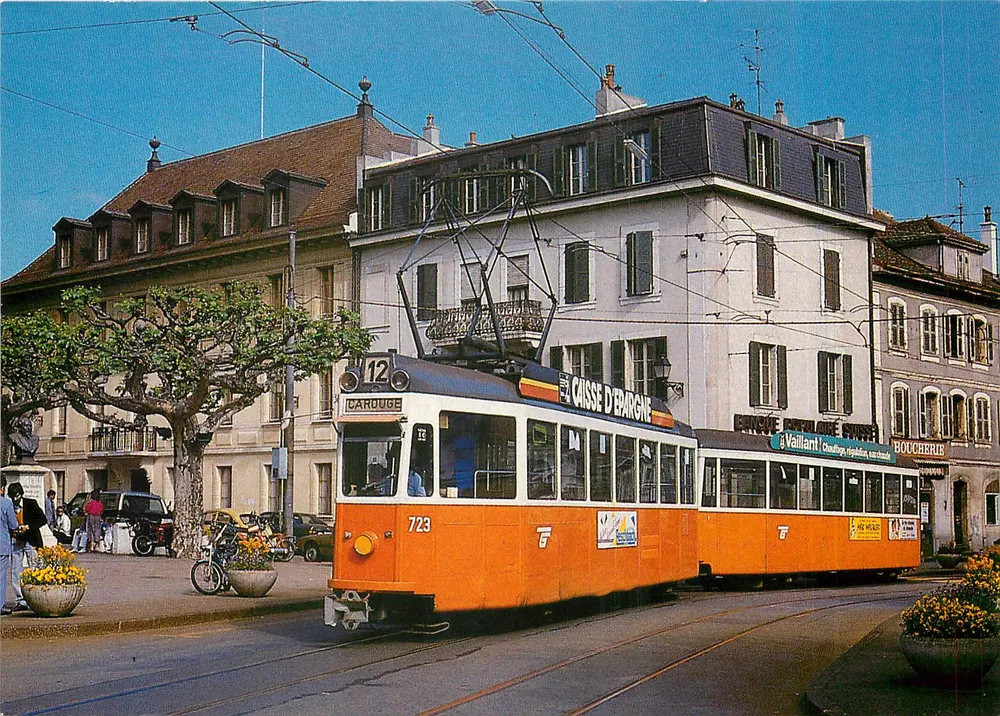 Carouge — Place du Marché — éditeur J.P.C. CEREZ - Recto