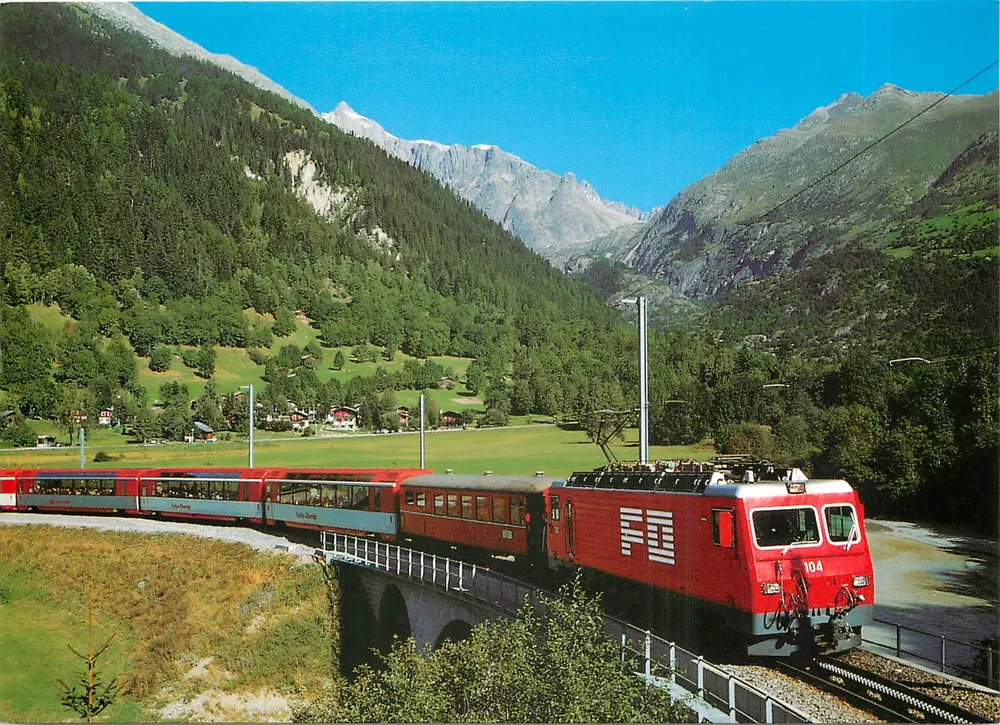 Expresso do Glaciar — Fiesch, Wallis — Trol Klopfenstein - Frente