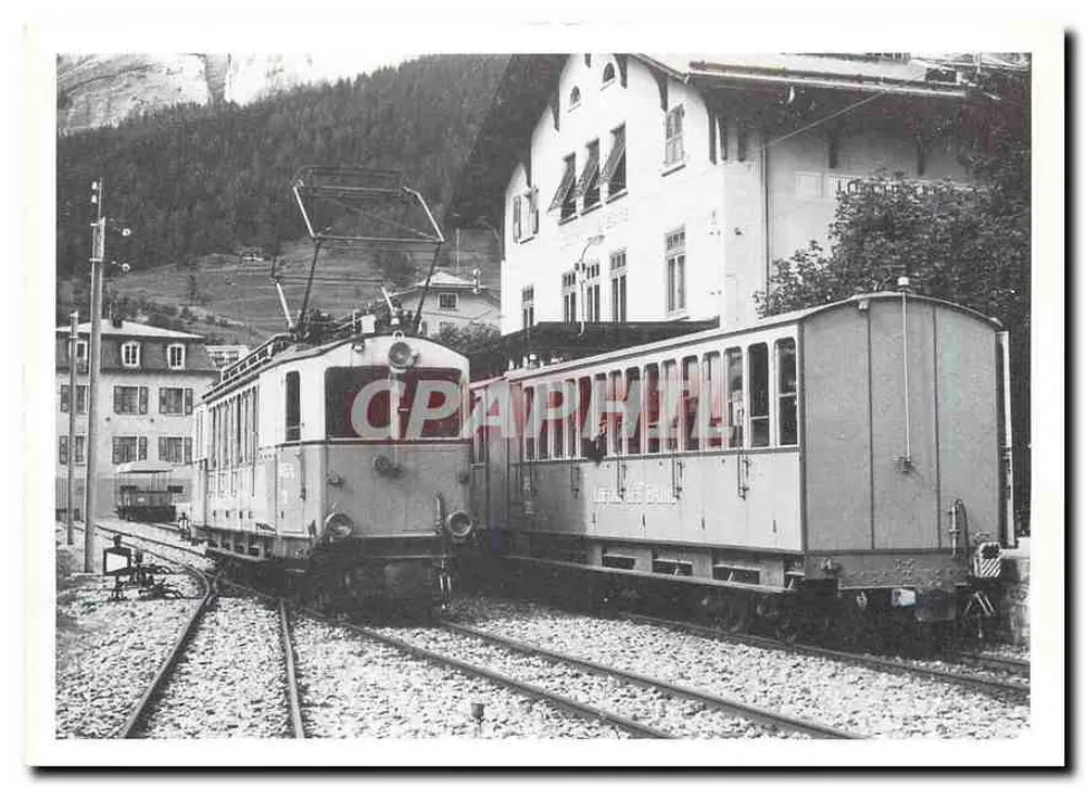 Eindstation Loèche-les-Bains — Automotor ABFeh 4/4 N° 11 en wagens AB⁴ N° 20 en 22 — Uitgaven «Revue des Amis du Rail» - Voorkant