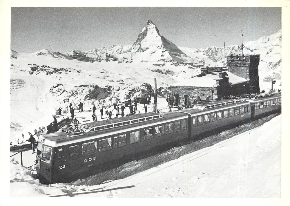 Gare du Gornergrat — plus haute gare d'Europe à ciel ouvert — éditeur Editions des Amis du Rail - Recto