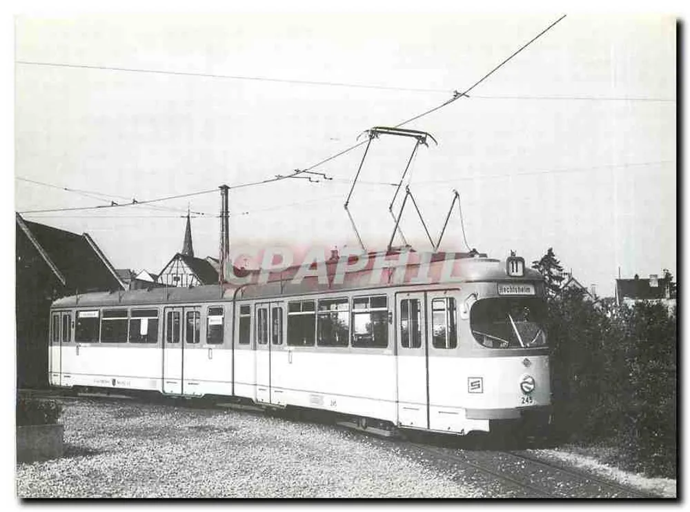 Tramway in Hechtsheim — Tramway Tw 245, Serie 236-245 — Verlag Stadtwerke Mainz AG - Vorderseite