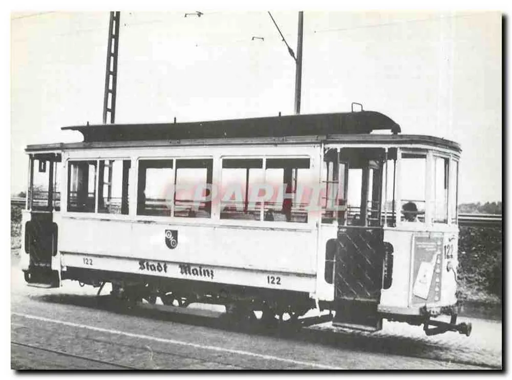 Tramway de Mainz — Bw 122, série 117-124 — éditeur Stadtwerke Mainz AG - Recto