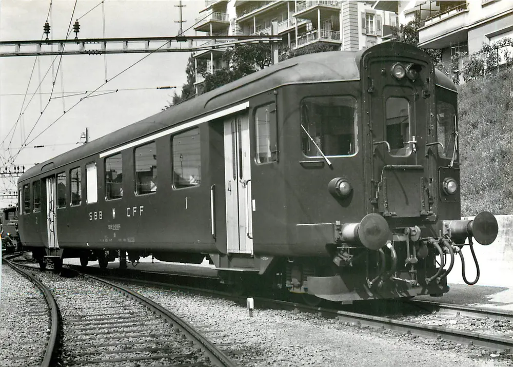 Vagão de comando SBB-CFF — ABt 50 85 37-03 900...919 — 1952-1954 — Foto SBB/CFF n°2660 - Frente