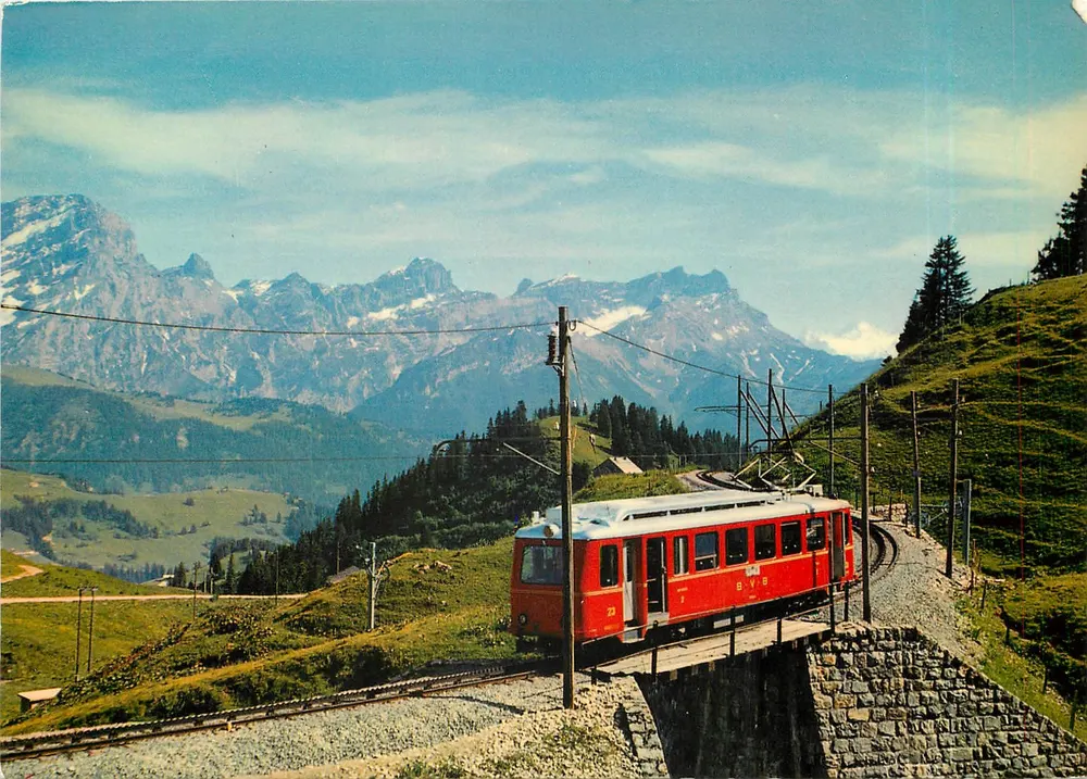 Muveran und die Dents de Morcles — Marcel Rouy, Lausanne, n° 36133 - Vorderseite