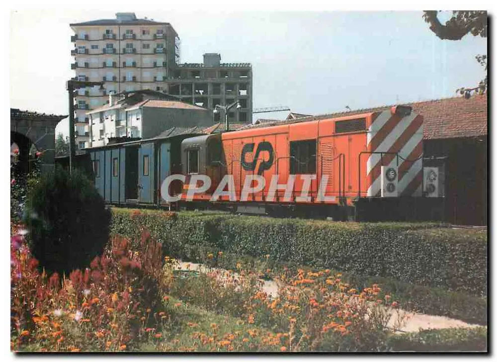Alstom-Zug an der Chaves-Bahnhof — Ausgabe des Caniços-Recreational-Clubs, 1984 - Vorderseite