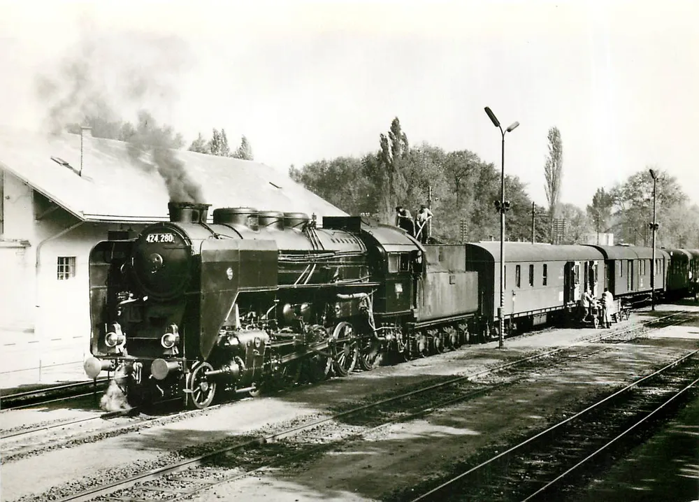 로코모티브 424.280 — 2'Dh2, 시오포크의 여객열차 — Deutsche Gesellschaft für Eisenbahngeschichte e.V., 1172/77 - 앞면