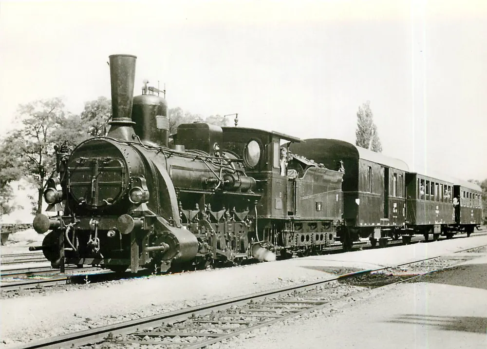 Raab-Ödenburg-Ebenfurthbahn — DGEG-Sonderzug mit Lokomotive Nr. 17, Cn2, gefertigt 1885 in Wiener Neustadt — Ausgabe Deutsche Gesellschaft für Eisenbahngeschichte e.V. - Vorderseite