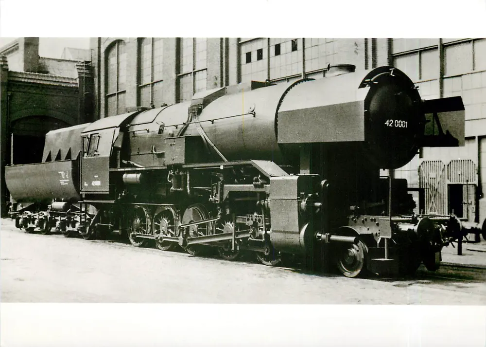 Lokomotive 42 0001 — Güterzug-Lokomotive 1Eh2 — Deutsche Reichsbahn - Recto