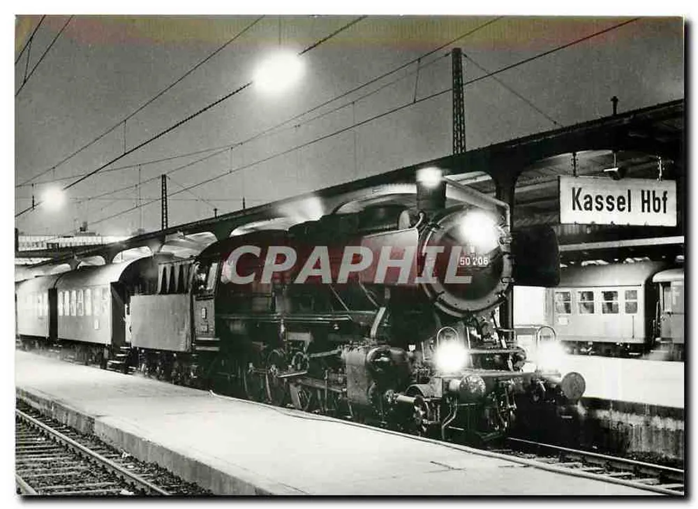 Güterzuglokomotive 50 208 — Kassel Hbf — Deutsche Bundesbahn - Recto