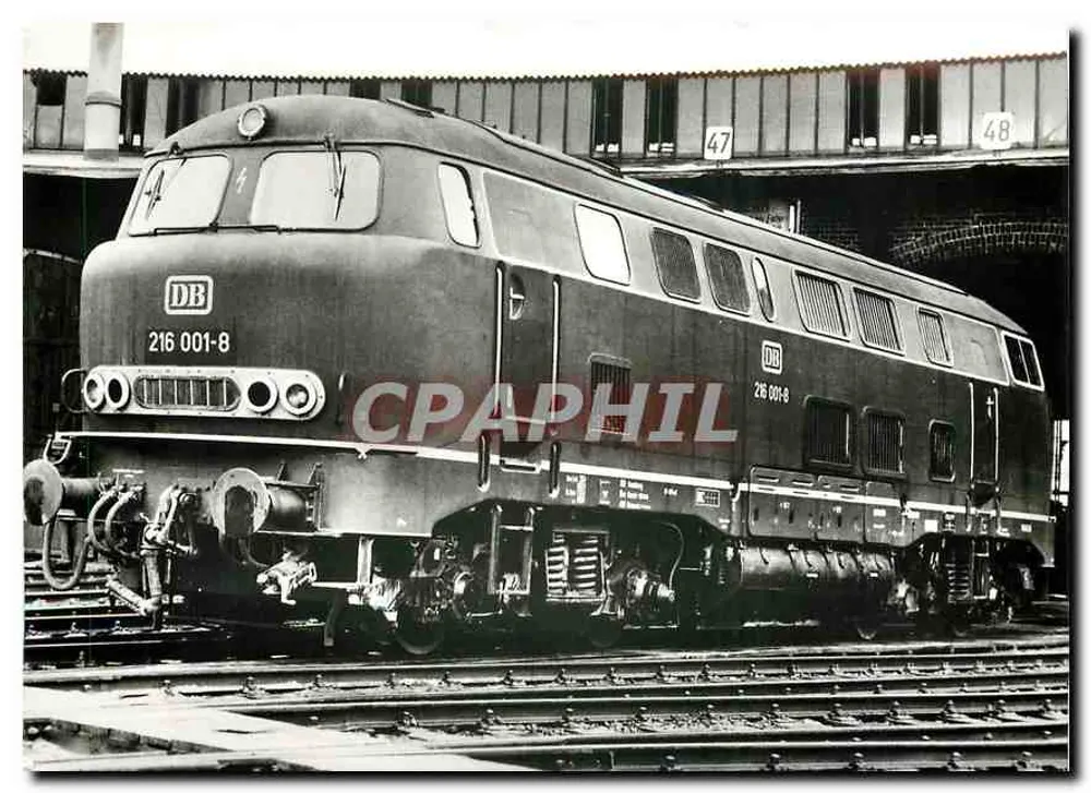 Diefse locomotief 216 001-8 — Deutsche Bundesbahn — DB Press Service - Voorkant