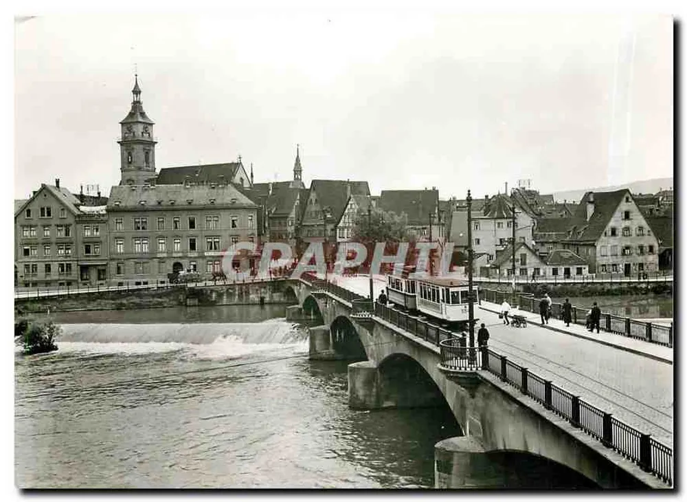 Stuttgart-Bad Cannstatt — Wilhelmsbrücke, luglio 1926 — SMS-Sammelkarte Nr. 29 - Recto