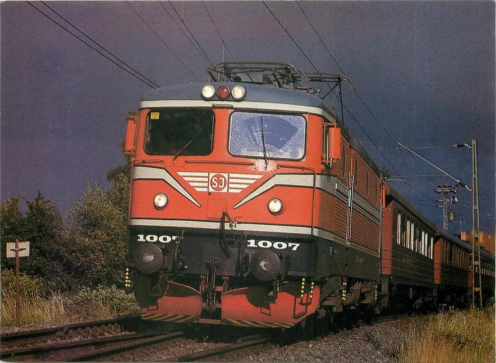 SJ Rc1 1007 — erste Lokomotive der Rc-Klasse — Verlag Danielsson, Nr. 15285 - Vorderseite