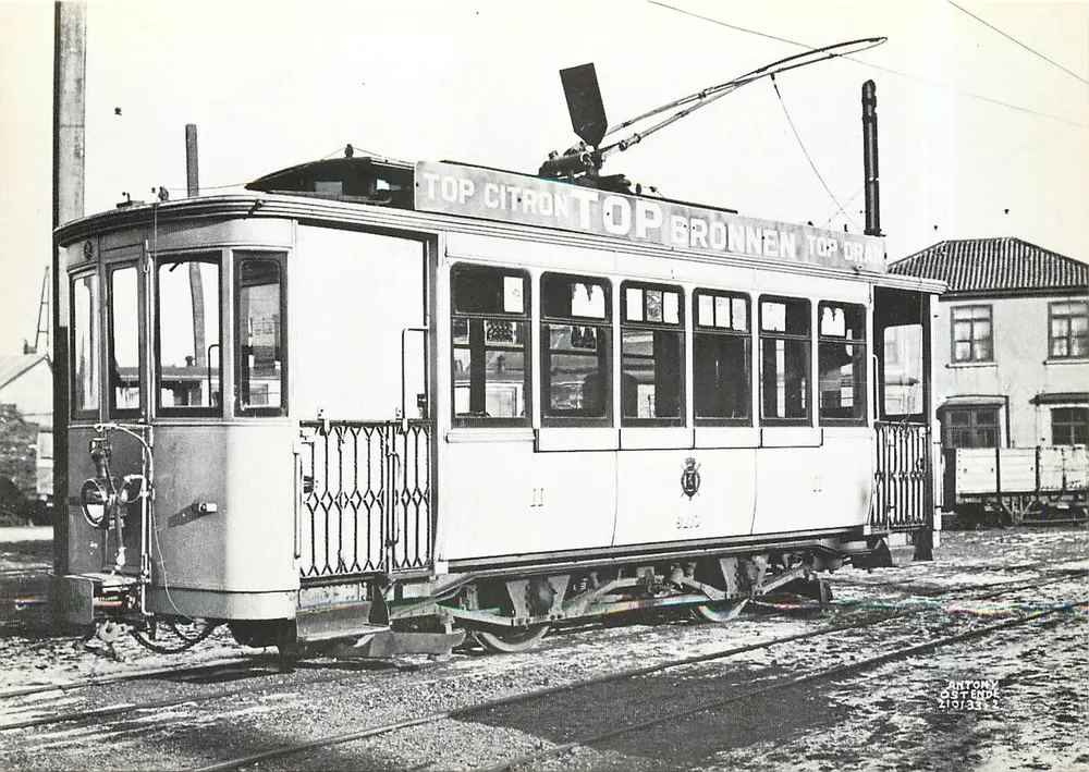 Tramway em Ostende — Motrice 9213 — Edição a.s.b.l. - Frente