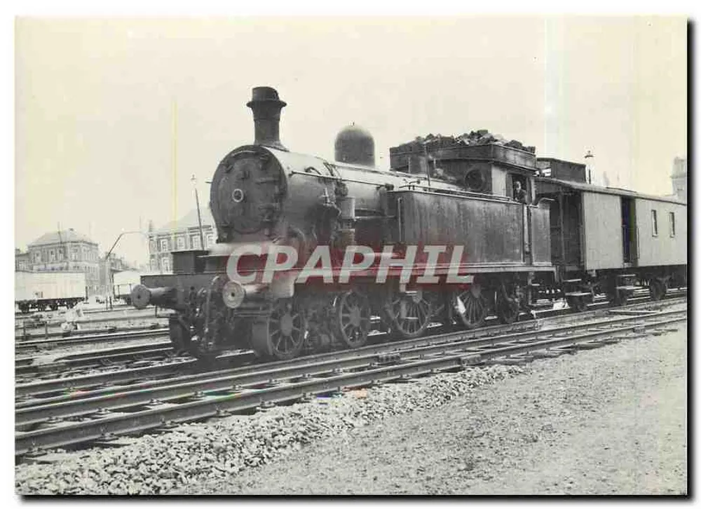 Dampflokomotive Typ 16 — Atlantic 4-4-2 — Braine-le-Comte-Liège — Ausgabe a.s.b.l. - Vorderseite