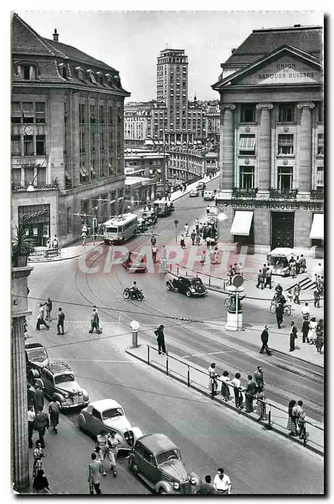 Platz St-François und Grand-Pont — Lausanne — Buchhandlung Manueral - Vorderseite