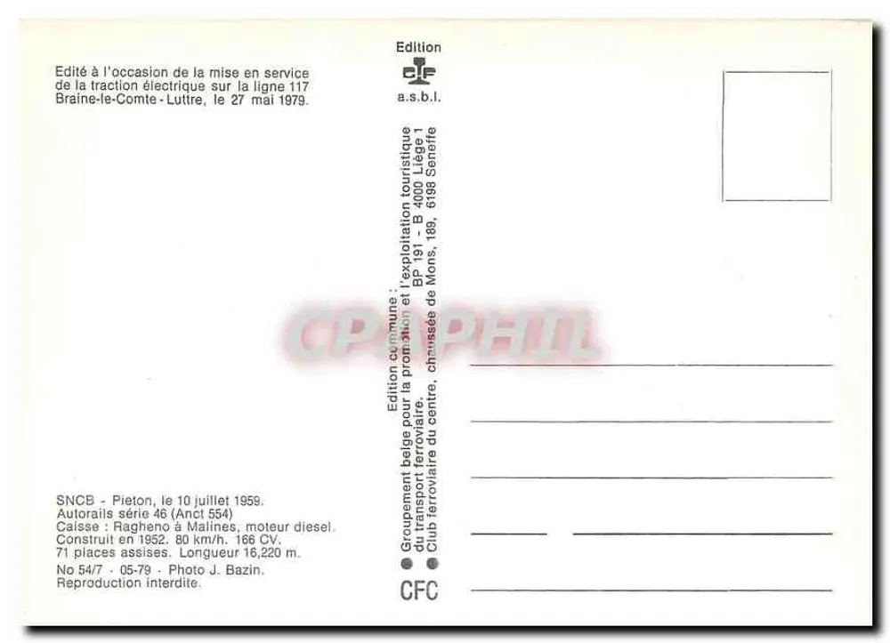 Gare de Braine-le-Comte — Trains touristiques sur la ligne 117 — Édition a.s.b.l. - Verso