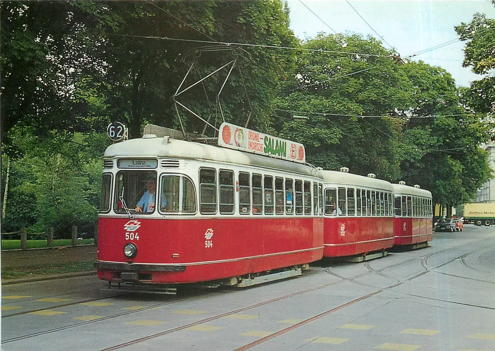 Tramway L+I+I — linha 62 — R&R Postkarte - Frente