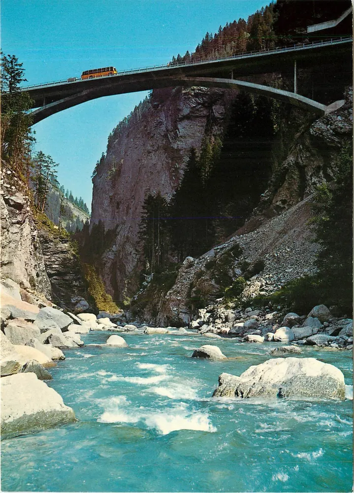 San-Bernardino-Straße (N13) — in der Viamala-Schlucht — Photohaus Geiger, n° C5670 - Vorderseite