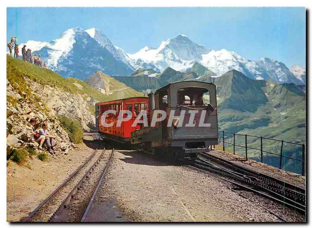 Brienz - Linha ferroviária Rothorn-Bahn — 2349 m - 7700 ft. — Verlag Karl Eigensberger, Stansstad, Nr. 8219 - Frente