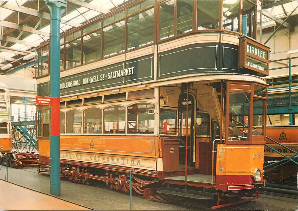 Tramway de Glasgow — Tramway standard n°1088 — J. Arthur Dixon - Recto