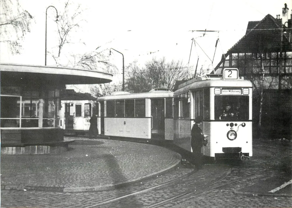 Bielefeld — Tramwaj linii 2 do Sieker — Verlag W. Stock, 48-12 Straßkweide, Postfach 1422 - Awers