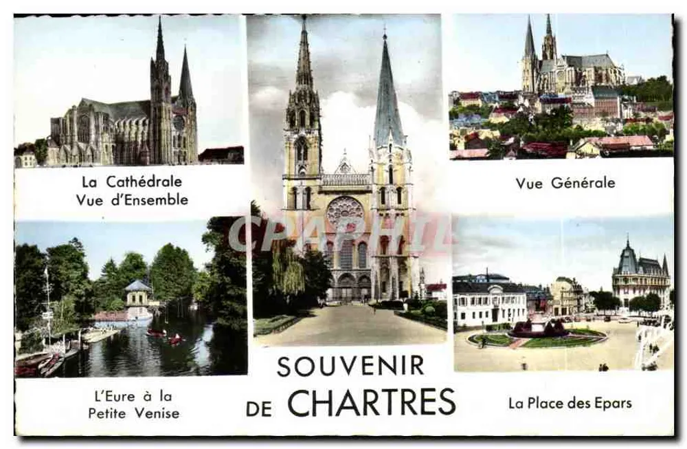 Chartres — Lembrete de Chartres — J. Dalbœau, Édit. Chartres - Frente