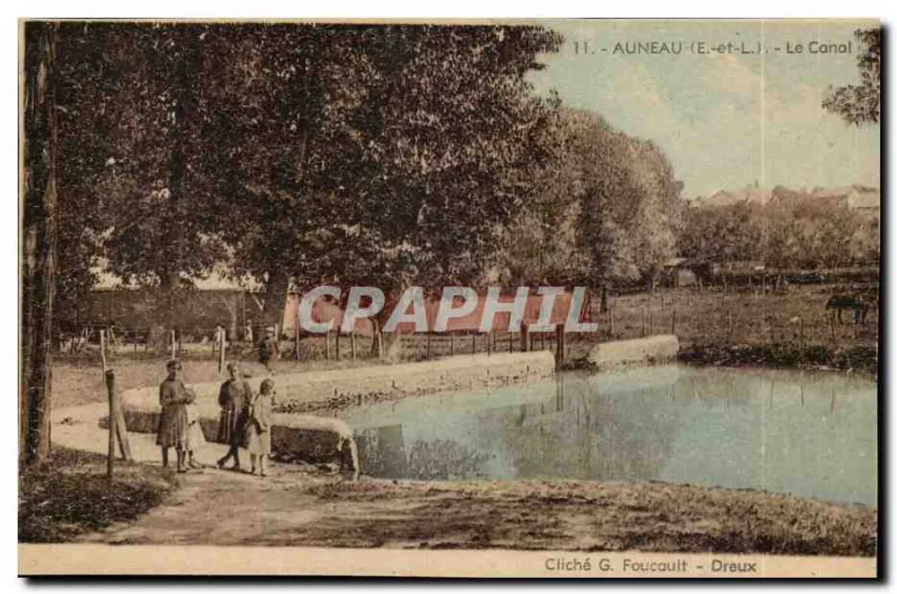 Auneau (E.-et-L.) — O Canal — Cliché G. Foucault - Dreux - Frente