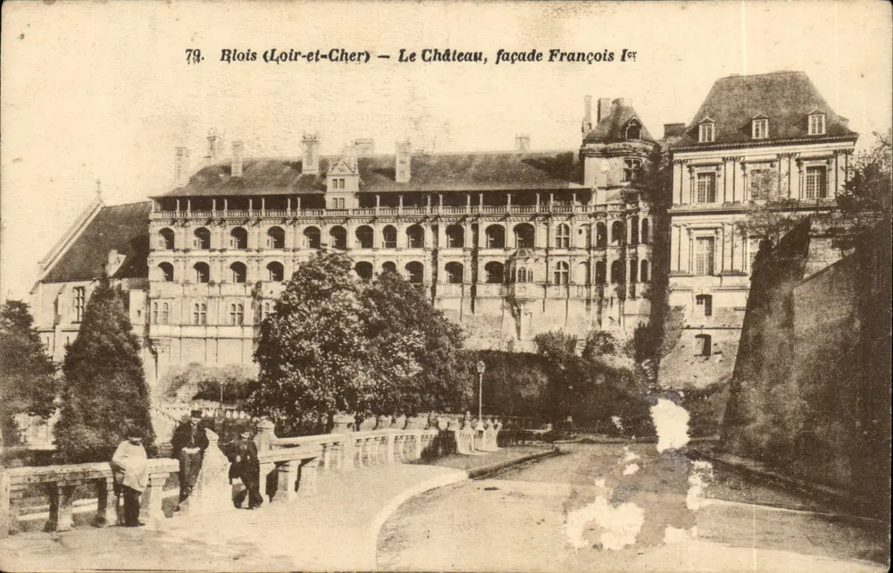 Blois (Loir-et-Cher) — Le Château, façade François Ier — Carte postale n°79 - Recto