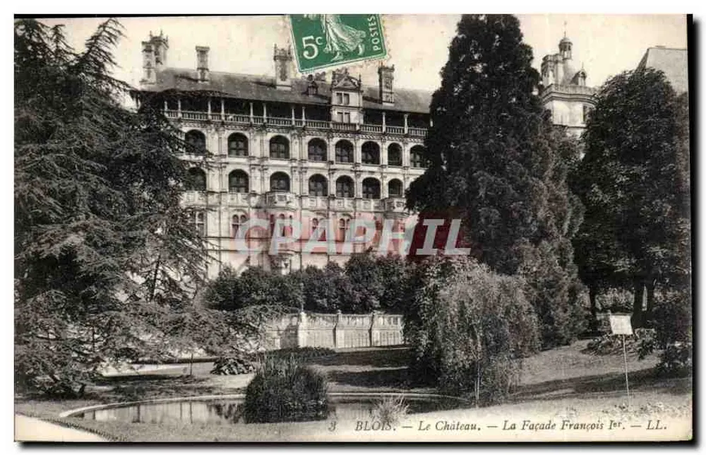Blois — Le Château — La Façade François Ier — LL. - Recto
