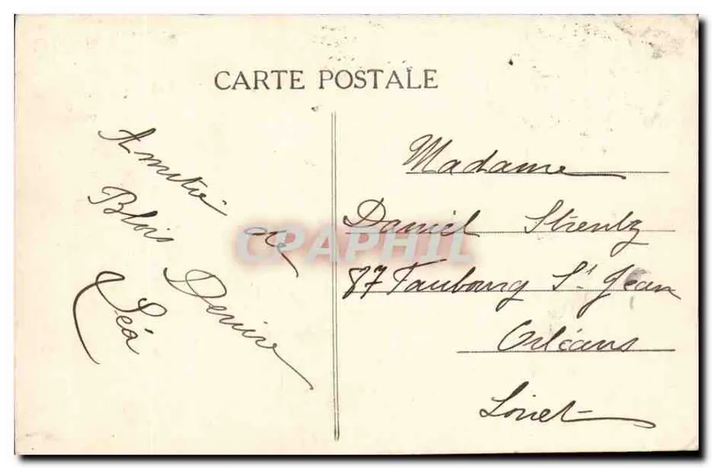 Blois — Le Château et le Square Victor Hugo — éditeur inconnu, n°6 - Verso