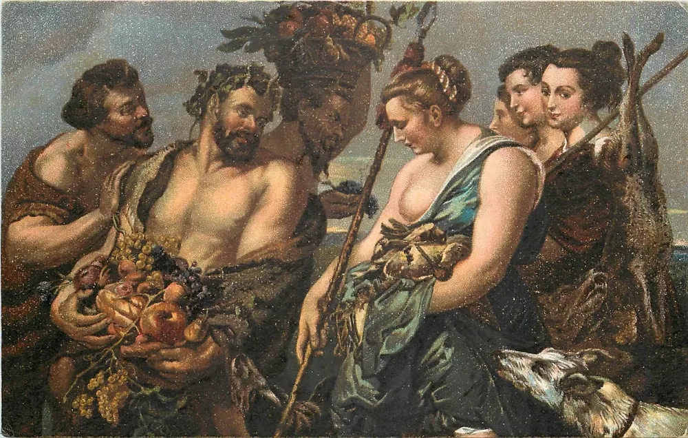 Bacchus et Diane — Peter Paul Rubens — SVD N° 645 - Recto