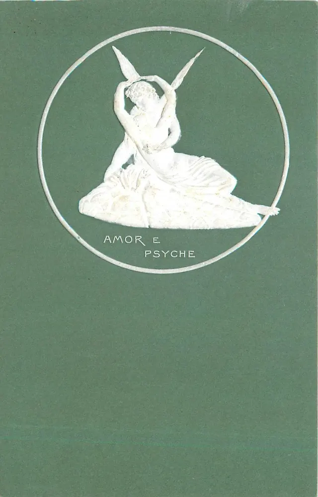 Amore e Psiche — motivo scolpito — editore non visibile - Recto