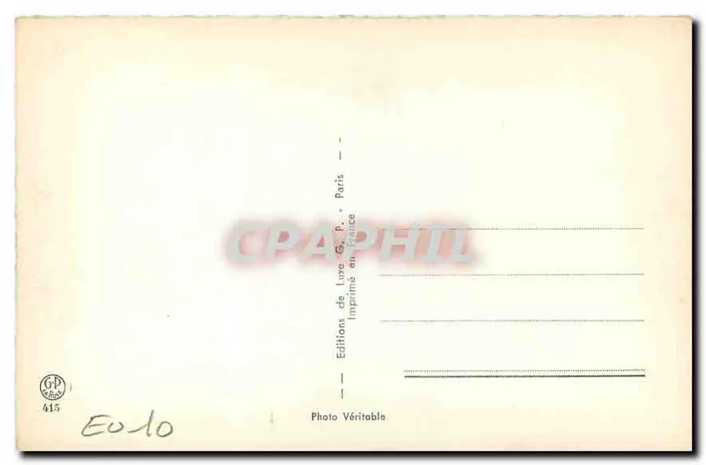 Jeune femme nue — pose sensuelle — Éditions de Luve, Paris, n° 415 - Verso
