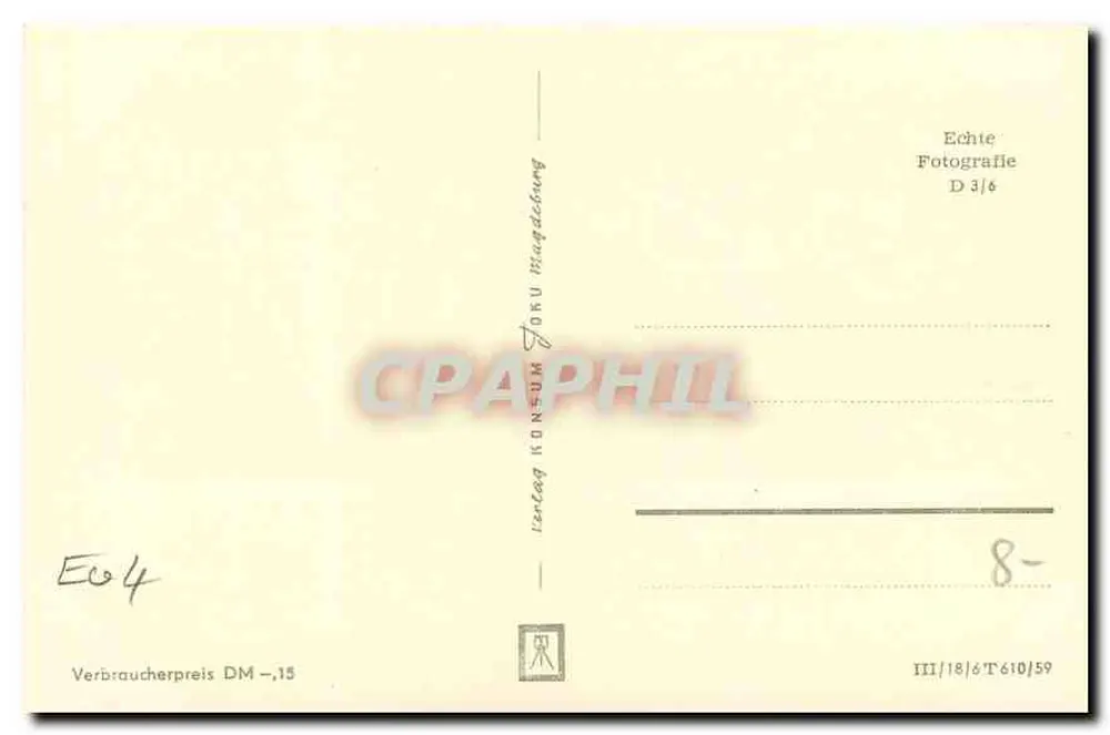 Femme en maillot de bain — tenant un filet de pêche — n° III/18/6 T 610/59 - Verso