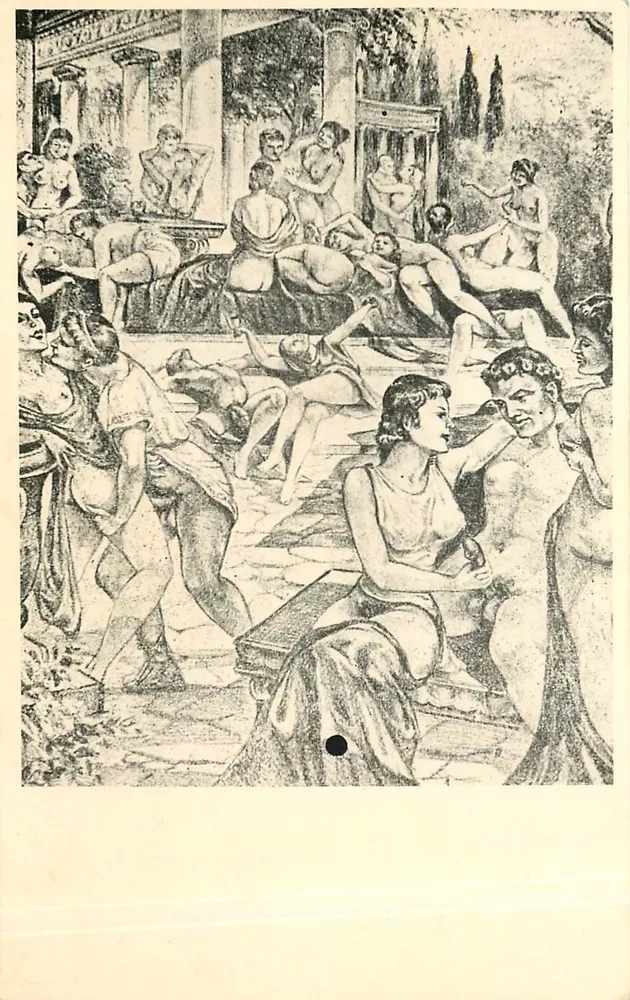 Scène de vie antique — gravure — n° 12 - Recto