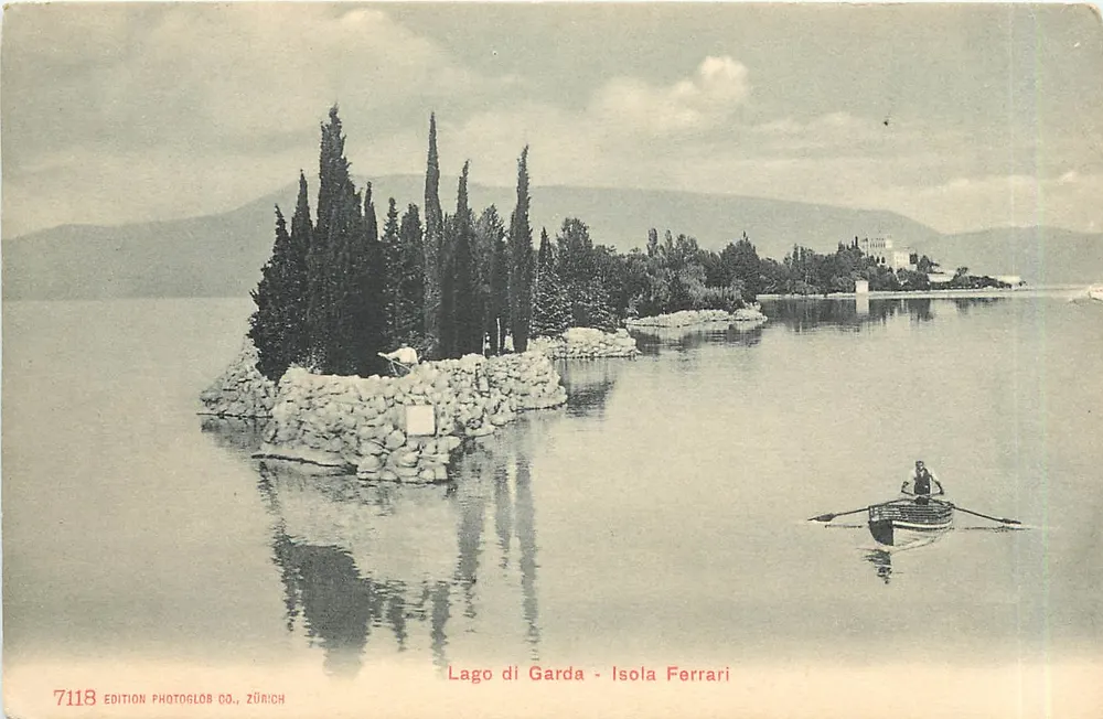 Lago di Garda - Isola Ferrari — Uitgave Photoglob Co., Zürich, n° 7118 - Voorkant