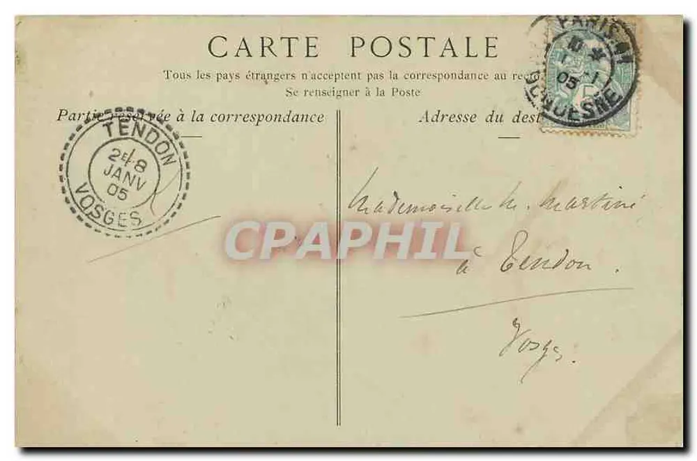 Paris Mondain — Um Mail — Collections ND Phot - Verso