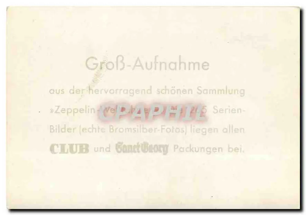 LZ 127 Zeppelin — Após pouso — Zeppelin-Verlag - Verso