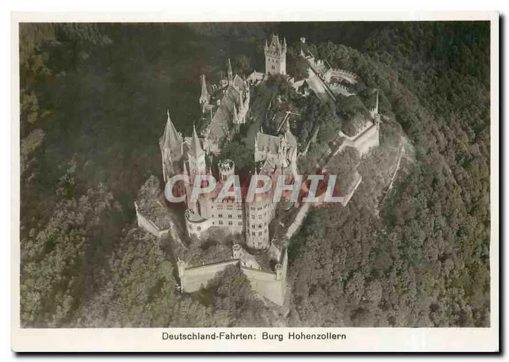 Burg Hohenzollern — luchtfoto — Zeppelin-Club - Voorkant