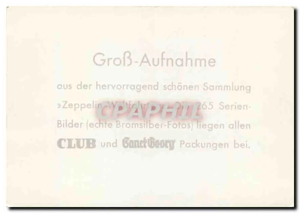Burg Hohenzollern — luchtfoto — Zeppelin-Club - Achterkant