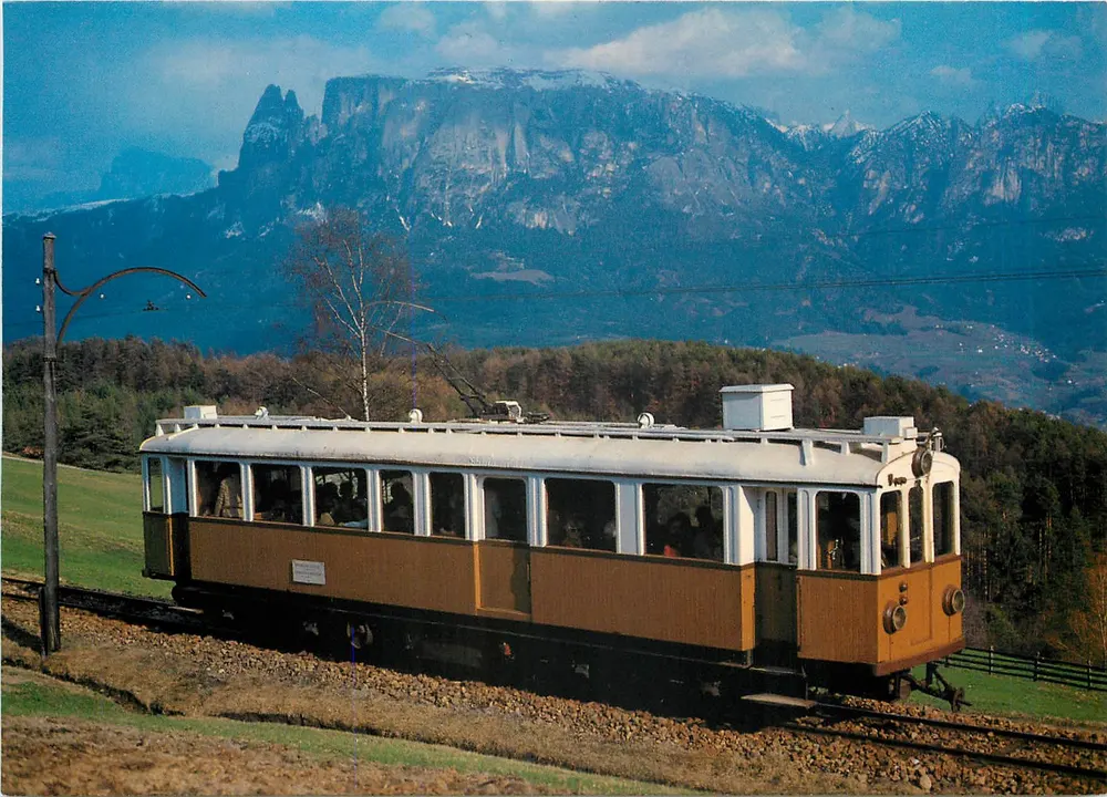 Trem elétrico em Oberbozen — Ritten Railway — editor der bahnladen, n° 10 346/82 - Frente