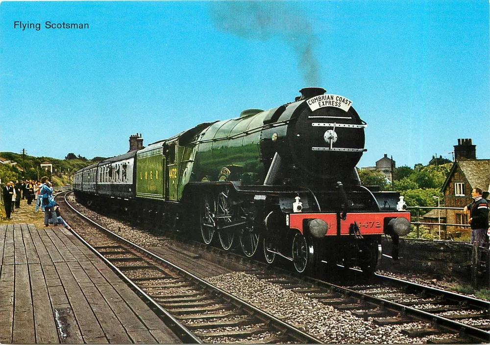 Flying Scotsman — trem a vapor LNER n°4472 — Cumbrian Coast Express — editor Slimline - Frente