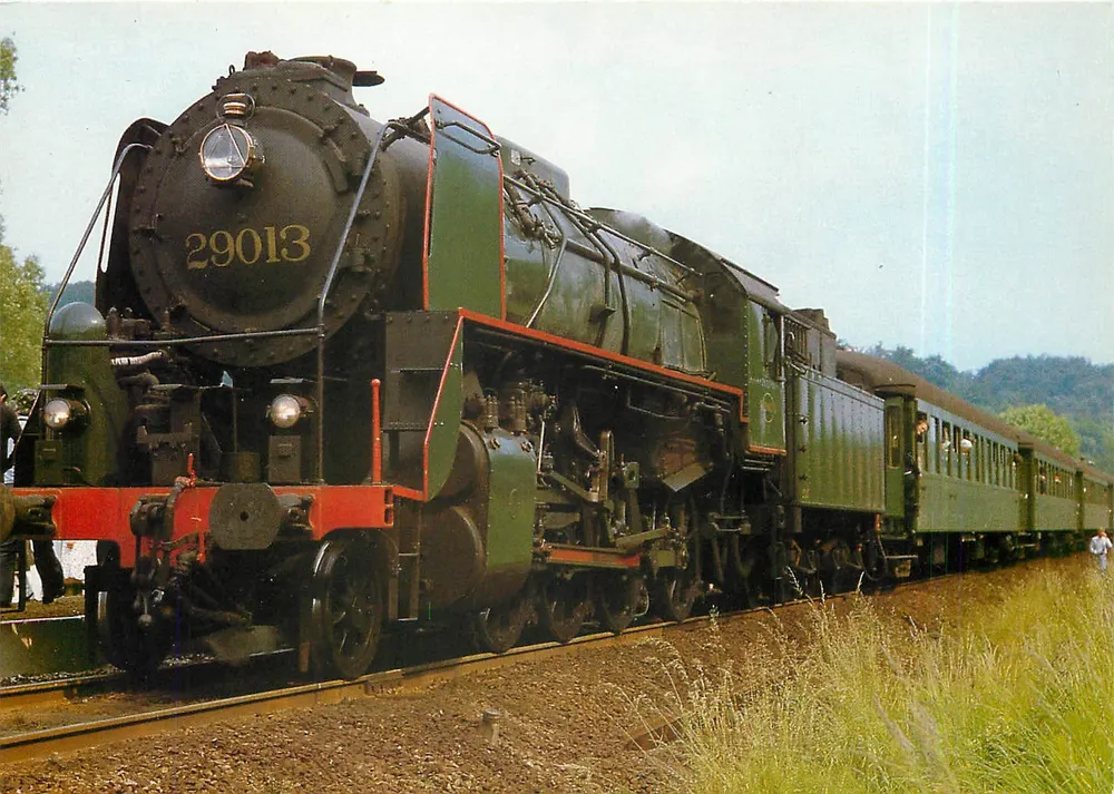 Locomotive 29013 — Belgische Staatsspoorwegen (NMBS) — imprimée en Hollande - Recto